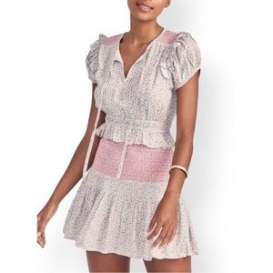 LoveShackFancy Toto Dress in Confetti Mix NWT Size Large